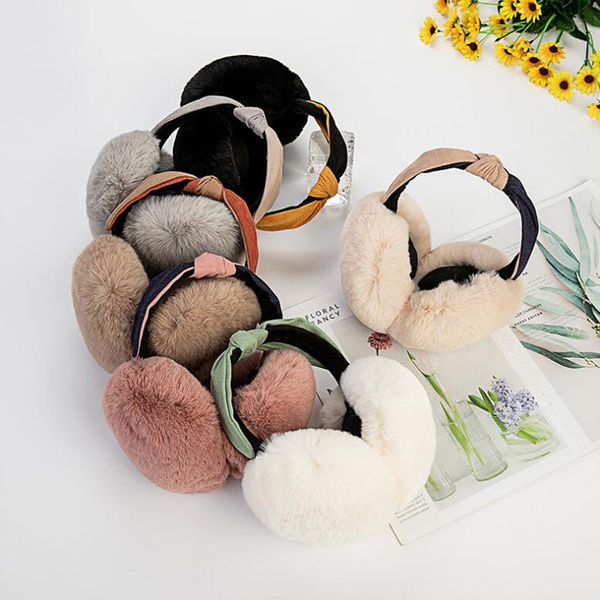 Fashion Winter Folding Plush Women Earmuffs 6 Colors Warmers Ear Muffs ...