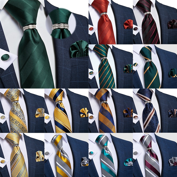DiBanGu Silver Grey Floral Silk Shawl Collar Mens Dress Vest Tie Set