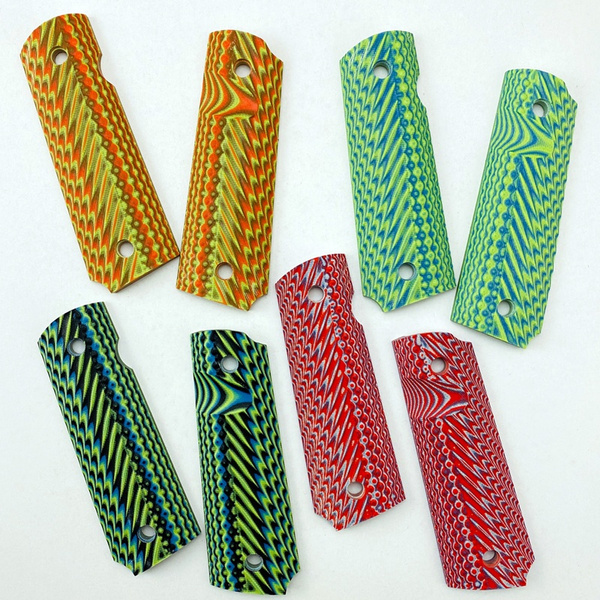 1911 Grips Full Size G10 Gun Grips Ridges Texture 1911 pistol grips ...