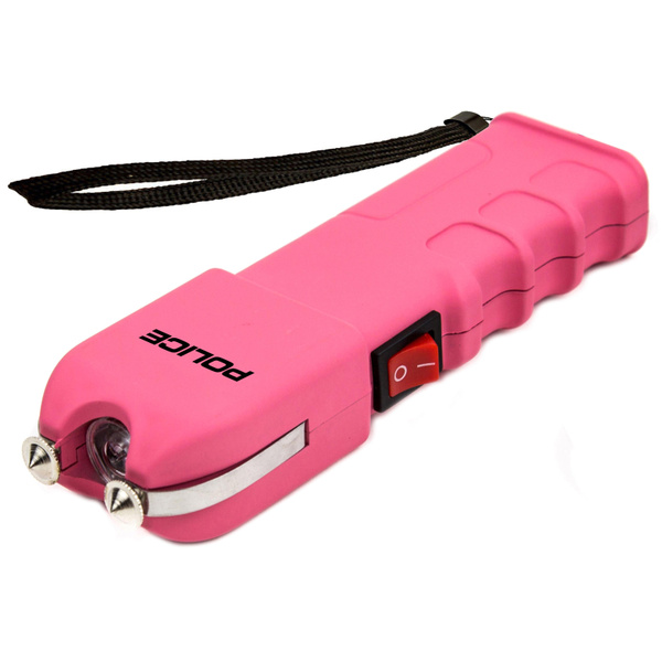 POLICE Stun Gun 928 Pink Max Voltage Heavy Duty Rechargeable With LED