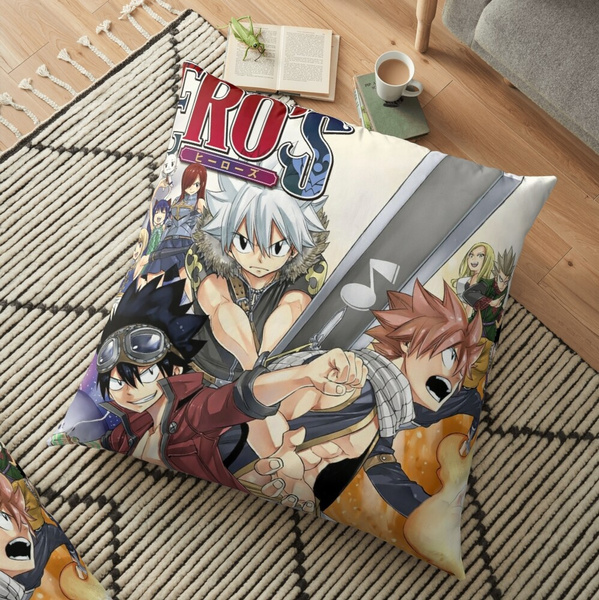 Fairy Tail X Edens Zero X Rave Master Hero S Poster Sofa Bed Home Decor Pillow Case Cushion Cover Gifts Wish