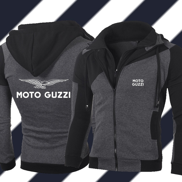 Moto Guzzi SWEATSHIRT Black with white wings and electric red lettering Moto Guzzi SWEATSHIRT Black with white wings and electric red lettering