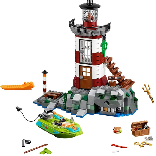 Haunted Lighthouse Set 75903 Scooby Doo Animal Dog Mini Figure Bela 10431 Building Blocks Legoinglys Toys For Children Gifts