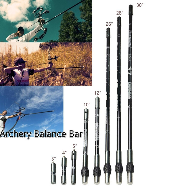 Archery Balance Bar Stabilizer Extension Pole for Recurve Bow/Compound Bow 