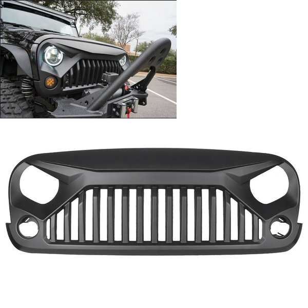 Front Gladiator Grille for Jeep Wrangler 2007-2017 JK&Unlimited Black ...