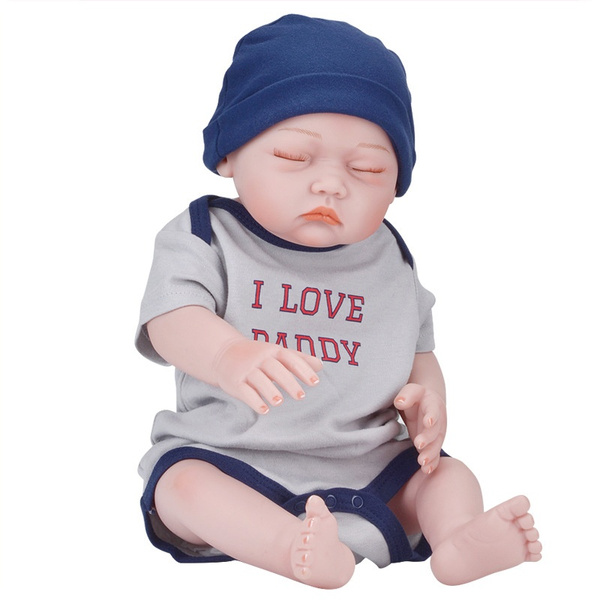 New Bebe Reborn Doll For Boy Toys Inch Silicone Vinyl Body Babies Bonces Baby Doll Wish