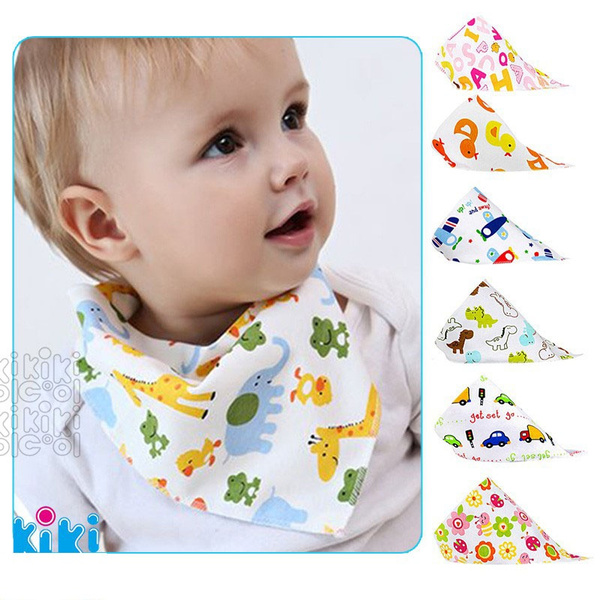 5 pcs Newborn baby saliva towel baby cotton triangle towel Wish