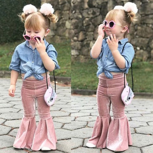 Bell bottom pants for hot sale kids