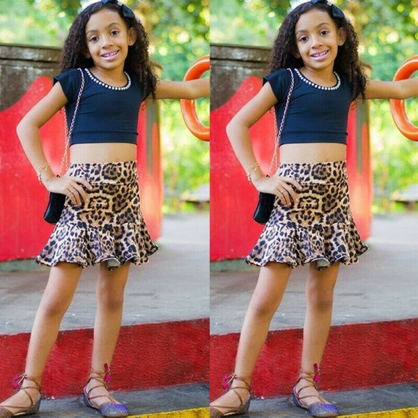 Leopard print hotsell skirt toddler