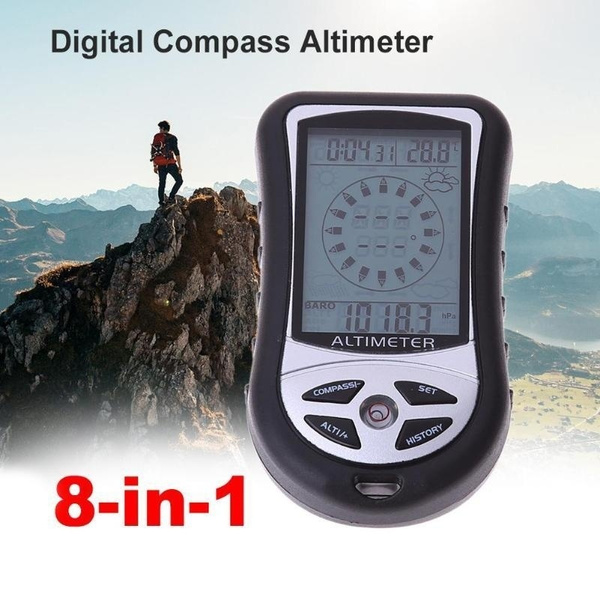 8 In 1 Handheld Electronic Navigation Compass Altitude Gauge ...