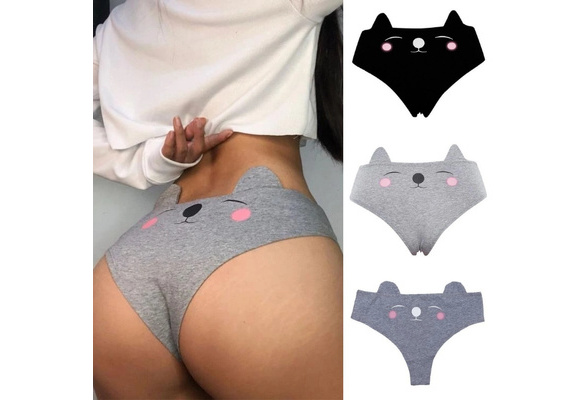 Cotton Sexy Underwear, Cute Cat Underwear