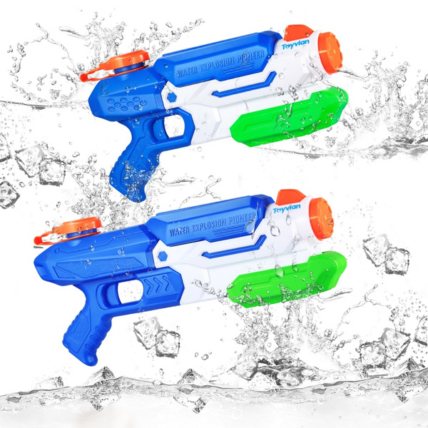 Toyvian 2pcs Safe Interactive Creative Water Guns Shooter Toy Kids Play 