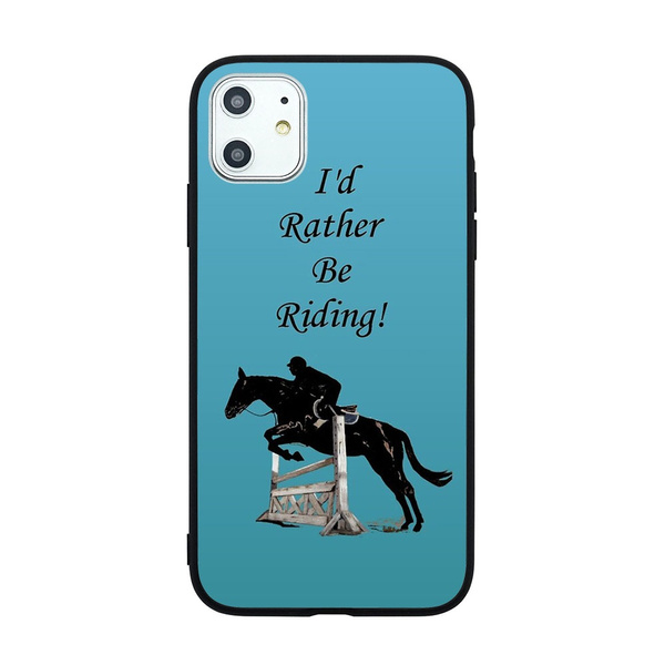 I d Rather Be Riding Equestrian Horse pattern phone case for