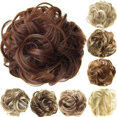 Synthetic, Hairpieces, Curly, Extension