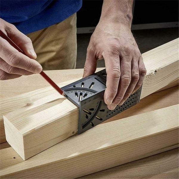 Équerre De Menuisier / Outil De Mesure D'angle 45 Et 90 Degrés - Neuf