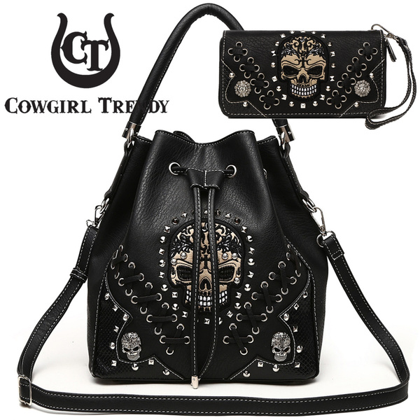 Goth purse outlet and wallet set