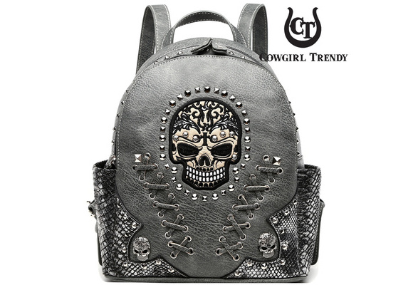 Backpack Cowgirl Trendy Sugar Skull Purse Cowgirl Trendy  display picture 3