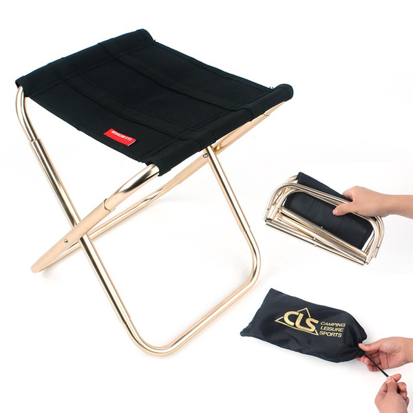 Aluminum Outdoor Folding Fishing Chair Ultra Light Weight Portable
