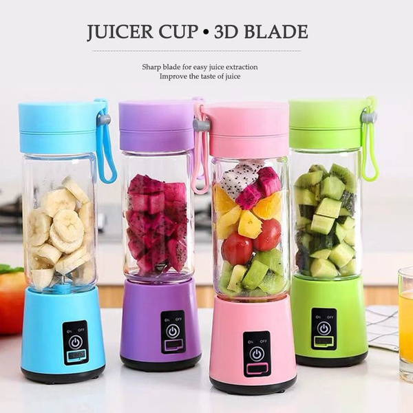 Home Travel Mini USB Charging Portable Electric Smoothie Maker Blender ...