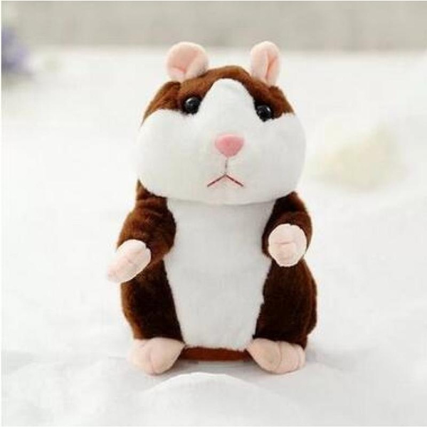 Cute Talking Hamster Mimicry Pet Plush Toy Kids Speak Sound Record Toy Xmas Gift 