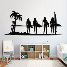 Surfing, art, Wohnkultur, wallartsticker