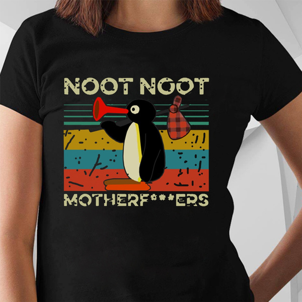 Hot Sale Pingu Noot Noot Motherfu kers Vintage Men s Short Sleeve