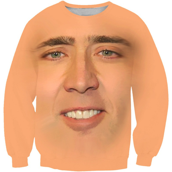 Nicolas cage store face hoodie