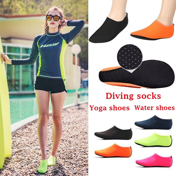Men Women Diving Snorkeling Socks Swimming Beach Socks Non-slip Yoga Shoes 