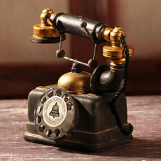 Antique, vintagephone, rotarytelephonestatue, Home Decor