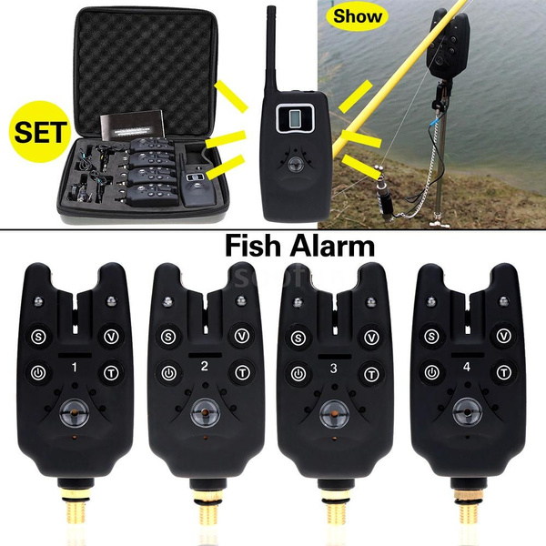 Lixada Fishing Bait Alarm Set with Portable Fishing Bait Alert Set