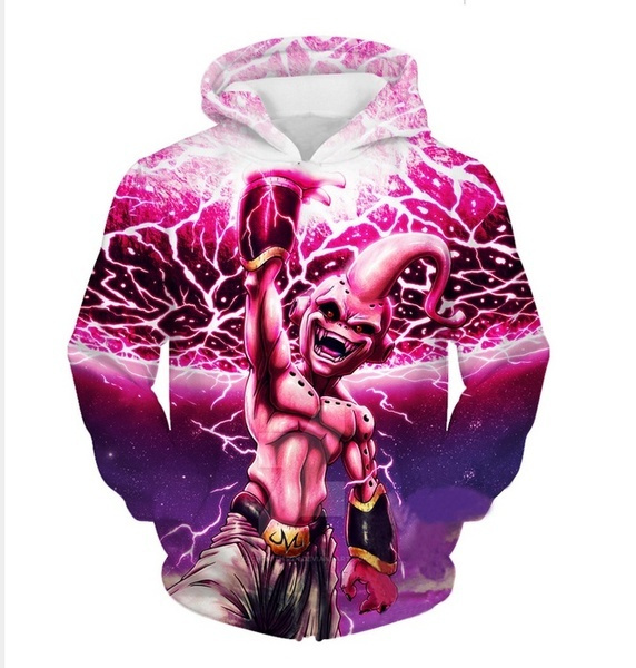 Dragon Ball Z Kid Buu Hoodie 2017 New Fashion Brand Hoodie Sweatshirt Casual Unisex Pullover 3D Hooded Hoody S 5XL J110