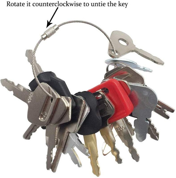 16 Keys Heavy Equipment Ignition Key Set Construction Key Set Wish