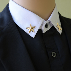 And, blouse, brooches, Star