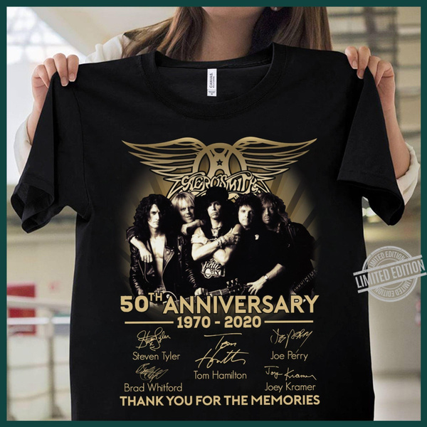 Aerosmith 50th anniversary t shirt Clearance
