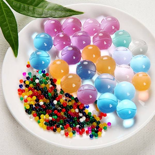 500PCS Jumbo Water Beads Large Water Gel Beads Non Toxic, Giant Water Jelly  Pearls Rainbow Mix for Vase Filler, Wedding and Home Decoration : Home &  Kitchen 