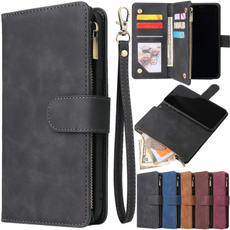 Multi-function Ultra Thin Ultra Light PU Leather Zipper Wallet Flip Card Case Cover Photo Frame For Samsung S20 PLUS 5G S20 Ultra 5G S10e S10/S9/S8 Plus Note 10 Pro A10/A10S/A20/A20S/A20E/A30/A30S/A40/A40S/A50/A50S/A70/A70S/A51/A71 iPhone 11 Pro Max XS Max XR XS X 8/7/6S/6 Plus/Huawei/Google/OnePlus