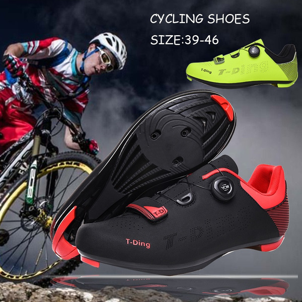 Men's Cycling Shoes Professional Racing Road Bike Self-Locking Bicycle Sneakers 