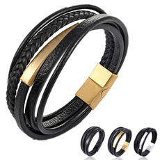 black bracelet, Fashion, Jewelry, Multi-layer