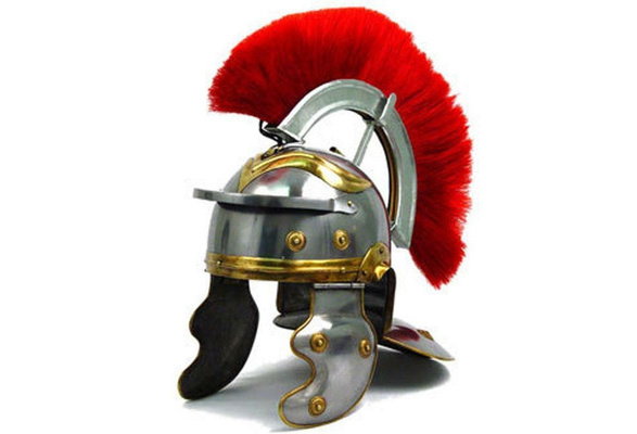 Roman Gallic Helmet nechural Plume Christmas Gift Free Helmet Stand 