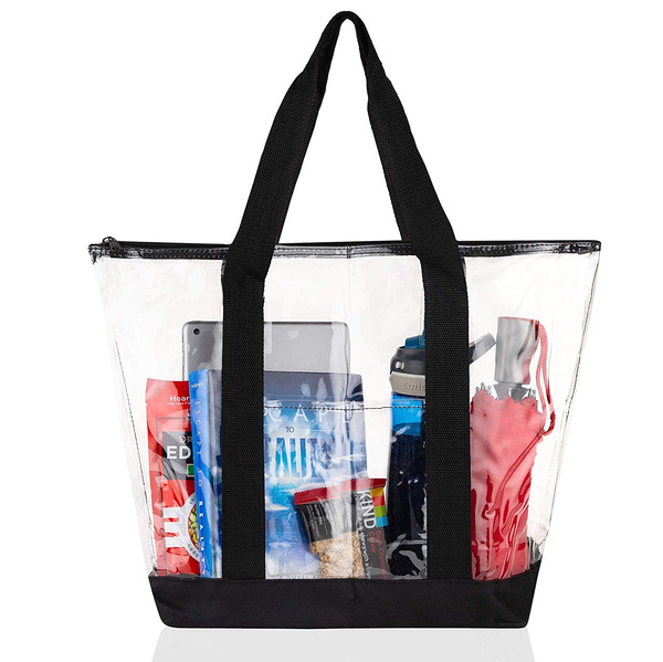 Large clear outlet tote