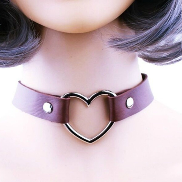 1pcs Girl Fashion Punk Leather Choker 