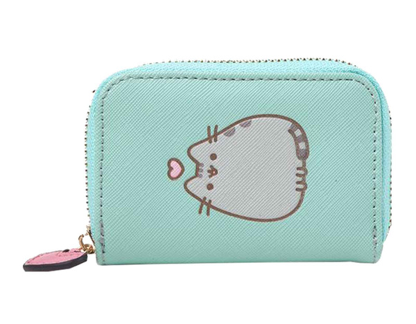 Pusheen Mini Purse Carry me Everywhere Logo new Official Blue Wish