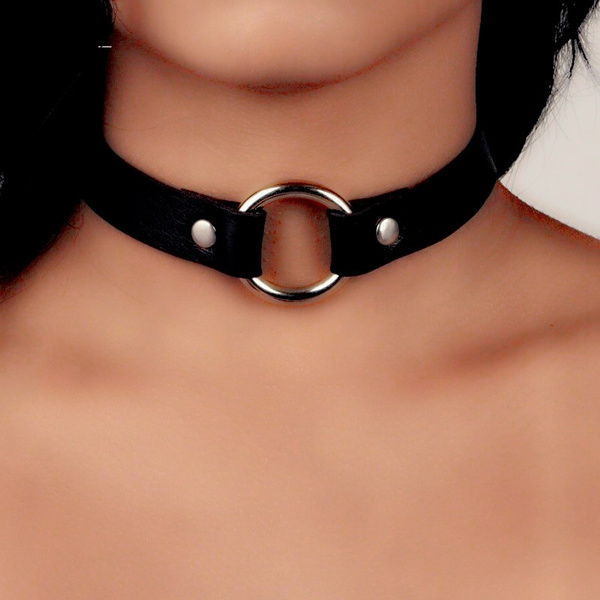 Sexy Leather Choker Necklace 