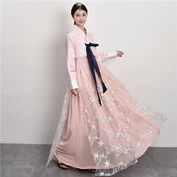 Hanbok Dress Korean Traditional Hanbok Korean National Costumes Woman Hanbok 