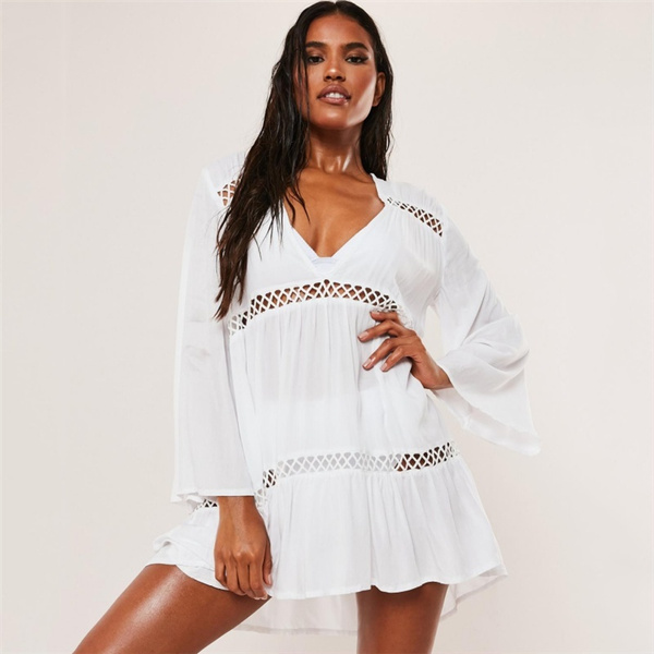 Cotton beach cover ups clearance plus size