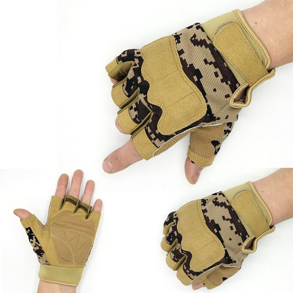Tactical Half Finger Gloves Sports Protection Boxing Motorcycle Riding