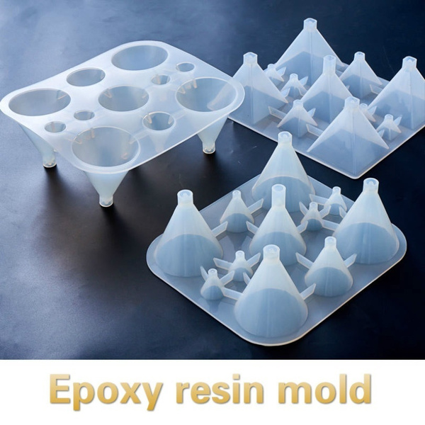 Creative Cone Pyramid Epoxy Resin Mold Silicone Mould for Jewelry Pendant  Making Diy Accessories