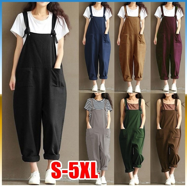 plus size cotton overalls