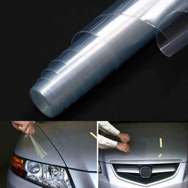 30*120cm Transparent Car Headlight Brake Tail Light Tint Vinyl