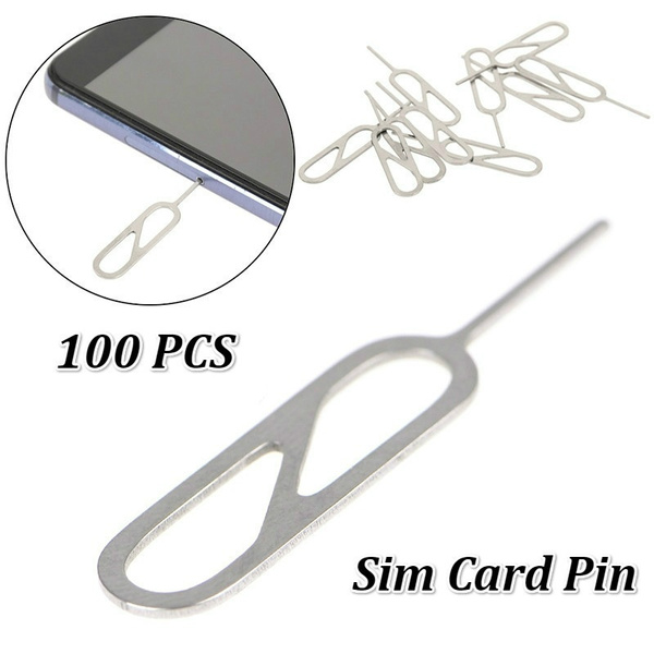 100/50/20 Pcs Sim card tray removal eject pin key tool stainless